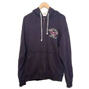 Old Time Hockey Washington Capitals Full Zip Jacket Navy Blue Size Large